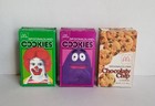 Three 1980s Mcdonald s Cookies Empty Open Boxes