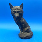 Unusual Vintage Cast Iron Door Stop Of A Fox
