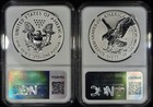 2021-w   S  1 Proof Silver Eagle Set     Ngc Pf-70    designer Reverse Type 1 2 Coin
