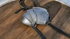 Medieval Single Pauldron 18g Steel Larp Sca Shoulder Armor Role   Cosplay
