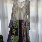Love Stitch Quilted Cotton Grateful Dead Flowing Dress Large Pocket Rare