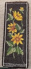 Vintage Mid-century Sunflower Latch Hook Shag Rug Wall Hanging-rya Style