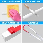  Flexible Quarter Round Molding  Silicone Rubber Peel And Stick 118 Inch White