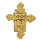Chanel 94p Cc Logo Coco Mark Gold Brooch Vintage Accessory Authentic Japan