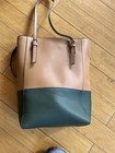 Lykke Lyra Project Tote Bag Yarn Knitting Crochet Crafts Purse Camel And Green 