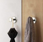 5 Pcs Polished Nickel Round Robe Coat Towel Hooks Wall Mount Bathroom Bedroom
