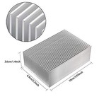 Aluminum Heat Sink Heatsink Module Cooler Fin For High Power Led Amplifier Trans