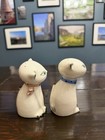 Vtg 1958 Holt Howard Cozy Kitten Purr Salt Pepper Shakers Ceramic Mcm Japan