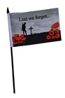 Lest We Forget   Raf Ensign Remembrance Triple Friendship Table Flag Set