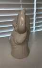 Vtg White Ceramic Happy Buddha Statue Figurine Incense Holder Planter 7   