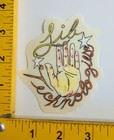 Lib Tech Snowboard Art Hand Sticker New Vintage Rare 1998 3x5