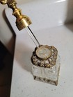 Vintage Gold Ormolu Perfume Bottle With Dauber Hollywood Regency Ec