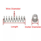 Compression Springs Wire Dia 0 5mm-0 6mm Stainless Steel Small Pressure Spring