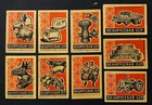 Travelstamps  1961 Bssr Matchbox Labels- Industry  Agriculture  Culture Set Of 9
