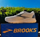 Brooks Adrenaline Gts 22 Men   s Running Sneaker Lace Up White gray Mesh