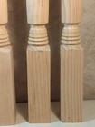 Wood Stair Balusters Spindles 39  Porch Post Turned Pine Wood Table Legs Set 4