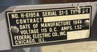 1944 Wwll Navy Ship Air Raid Siren - Ww2  type S-1  Federal Electric Co   Tested