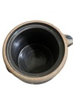 Heart Jar Bean Pot With Lid Rowe Pottery Works 1987 Salt Glaze Stoneware 6 