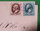1879 Registered Cover Brooklyn Ny To Maine Wax Seal W letter