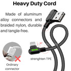 3pack Mcdodo 90 Degree Braided Usb Charging Cable Data Charger Lot For Iphone 11