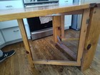 Antique Swedish Pine Gate Leg Drop Leaf Table