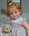 Lifelike Finished Reborn Baby 28inch Doll Rooted Hair Toddler Girl Diy Toy Gifts