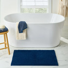 Better Homes   Gardens Ultra Soft Polyester Bath Rug  20 x34   Blue Admiral