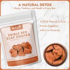 Aejesop Red Clay  Edible Clay Chunks  Natural For Eating  food   3 5oz 100g 