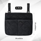 2 Pack Wheelchair Side Bag  Walker Bag Waterproof Wheelchair Armrest Pouch  S   