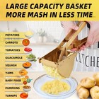 W u Large Potato Ricer  Heavy Duty Stainless Steel Potato Masher