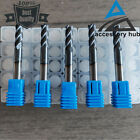 5 Pcs 1 4  4 Flute 2-1 2  Overall Length Regular Carbide End Mill - Tialn Coated