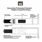 Gym Training Power Weight Lifting Wrist Wraps Straps Bandage Cross Fit Support