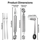 Kitchen Spiral Vegetable Cutter Set  Stainless Steel Spiralizer With V-shaped