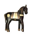 Vintage Chinese Asian Wood Carved Horse Inlay Patterns  p 