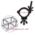 Mountain_ark 10 Pack Black Truss Clamps  1-1 2  Od Dj Stage Light Clamp For