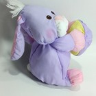 Vintage 1988 Fisher Price Puffalump Bunny Purple Plush Rabbit Korea Stuffed Toy