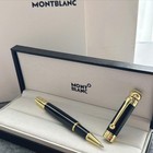M b Rollerball Pen Black gold Trim W  Gift Box  Vip Gift Rare