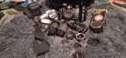 Camera Lens 9 Lot Conica   Olympia Cameras 8 Different Lenses  Flash  Lighting 