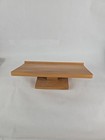 Vintage Swivel Guest Book Bible Rotating Turntable Wood Stand Made In Hungary