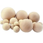 Natural Round Wooden Craft Wood Balls Beads With No Hole 6mm -100mm Diameter Diy