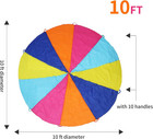 10ft Rainbow Parachute  Play Parachute Toy For Kids  With Handles    