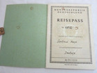 Post Wwii 1953 Neu-isenburg Germany Reisepass Deutschland Immigrant Quota To Usa