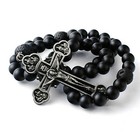 Matte Black Onyx Rosary Beads