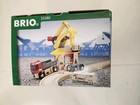 Brand New Brio Wooden Railway Train Set - Freight Goods Station 33280   Crane  