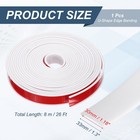 U-shape Edge Banding  1-3 16  X 26ft Self-adhesive Tpe Edge Protector  White