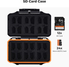 36 Slots Sd Micro Sd Memory Card Case  Water-resistant Sd Card Holder  Anti-shoc