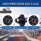 2 Pack 8800lbs Shipping Container Container Axle Wheels 6-lug Wheels Heavy Duty