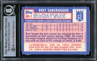 Sale  Bret Saberhagen Auto 1984 Topps Traded Rc 104t Royals 85  89 Al Cy Beckett
