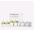 New Comotomo Green Baby Bottle Bundle Bottles   Replacement Silicone Nipples