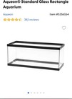 Aqueon Standard Rectangle Glass Aquarium Tank Only 30 25 X 12 5 X 12 75 In